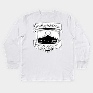 Something in the Orange - Zach Bryan - Illustrated Lyrics Kids Long Sleeve T-Shirt